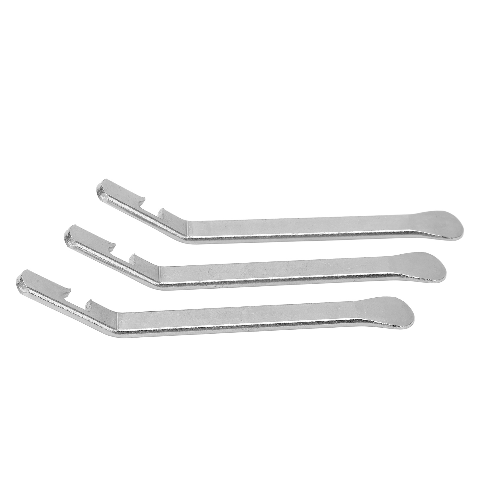3-teiliges Fahrradreifenheber-set, Hochfester Edelstahl, Leicht, Ergonomisches Design, Abgerundete Ecken, Langlebige Reifenheber