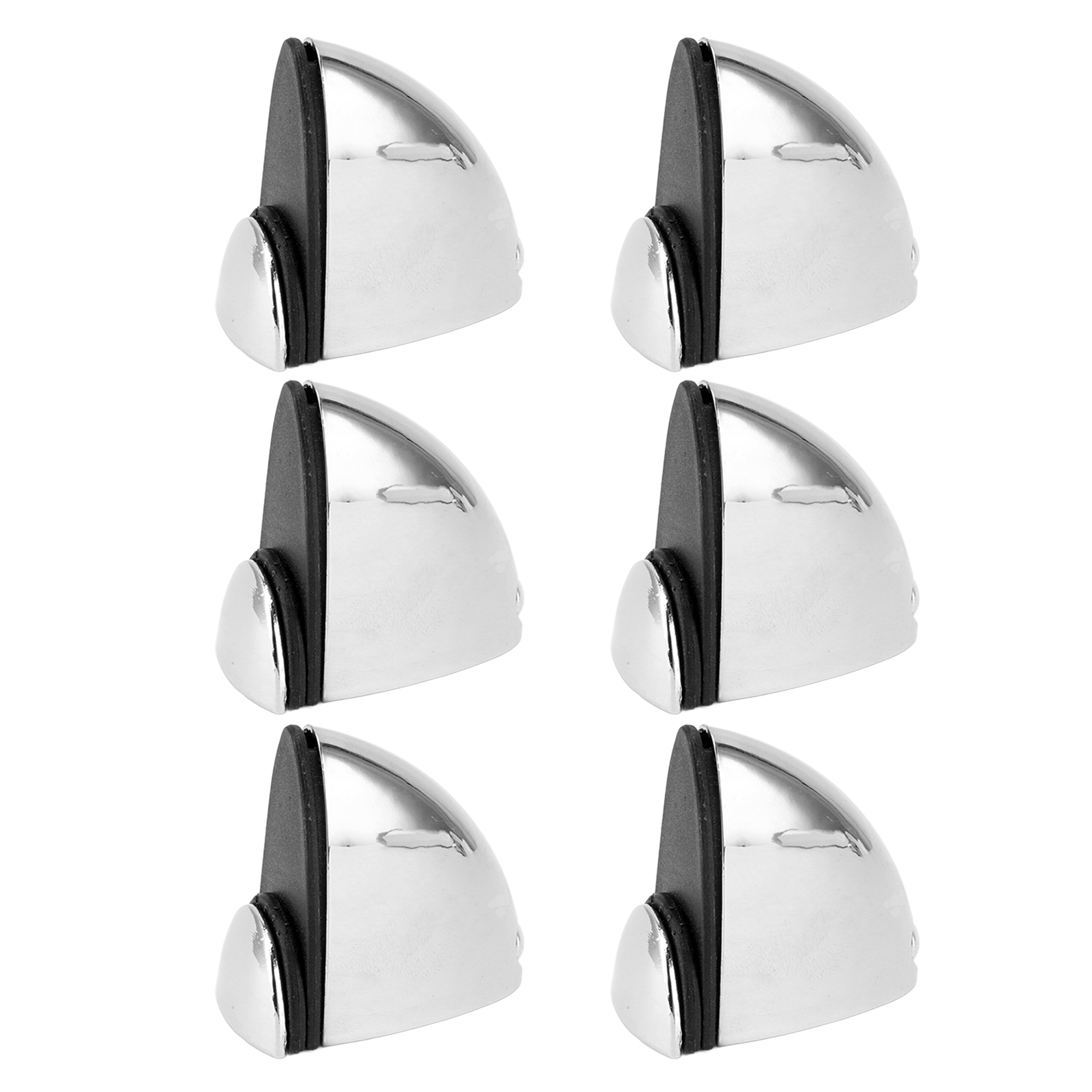 Set Mit 12 Befestigungsclips Für Glastrennwände, Bürotrennwände, Glänzende Oberfläche, 1–10 Mm