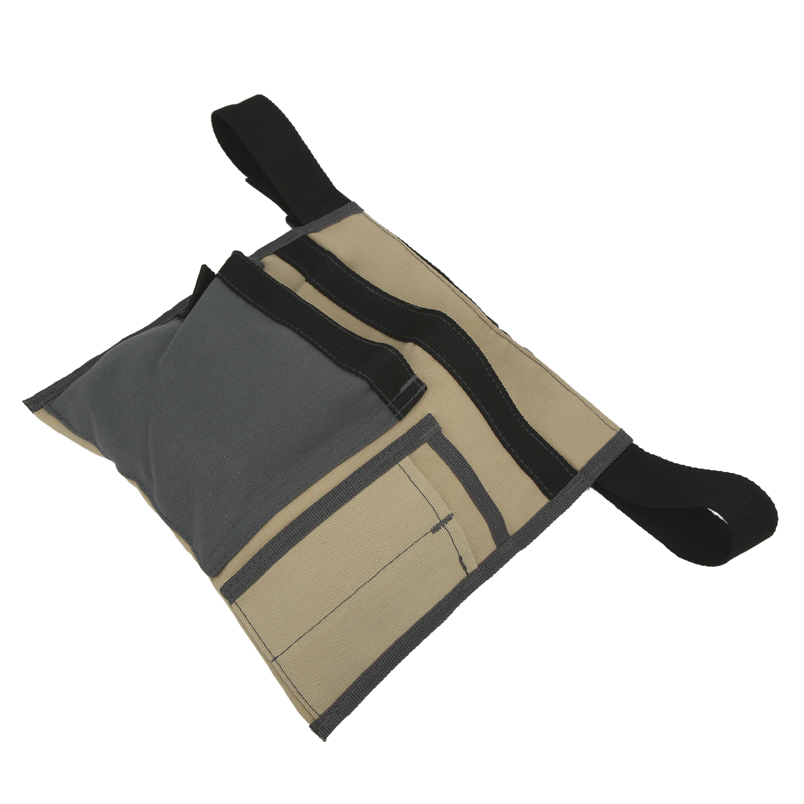 Khakifarbene Gürteltasche Aus Canvas, Organizer Für Schrauben, Nägel, Muttern, Bohrer Und Reparaturset