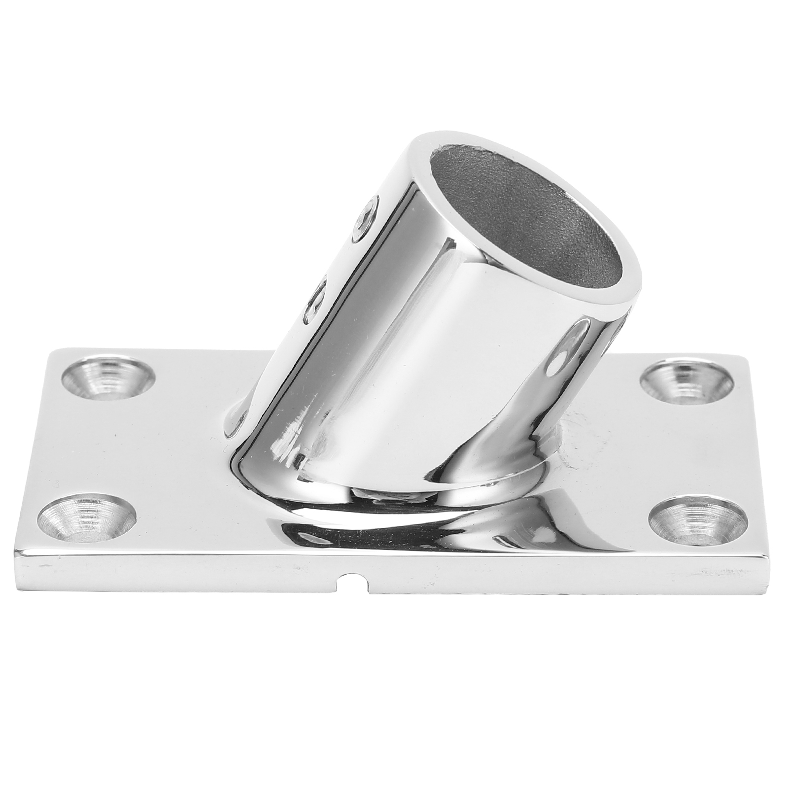 Rechteckige Bootshandlaufhalterung Aus Edelstahl, 60°, 25 Mm / 1 Zoll
