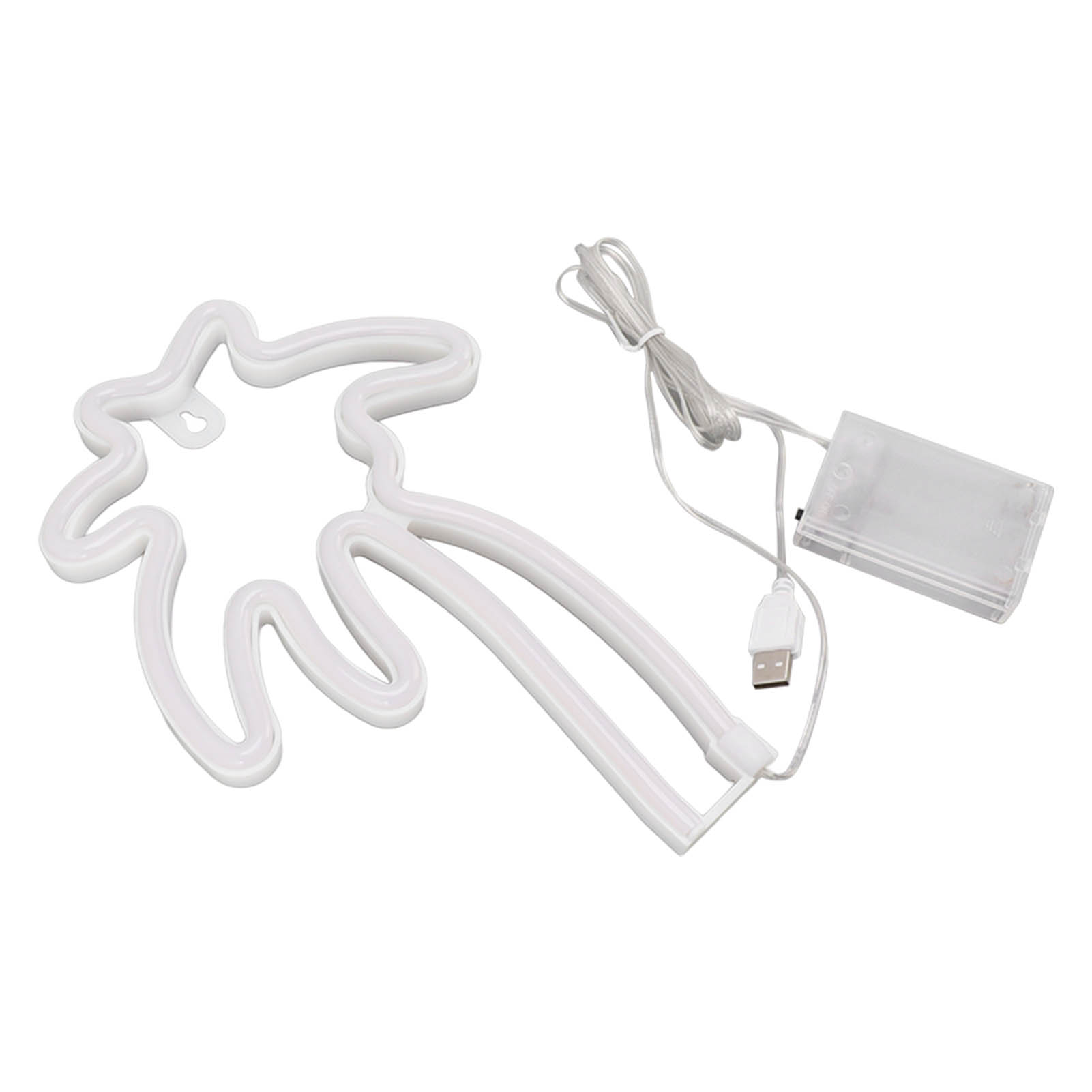 Led-neonlampe In Kokosnussbaumform, Wanddekoration, Usb-nachtlicht Mit Schalter Fürs Schlafzimmer