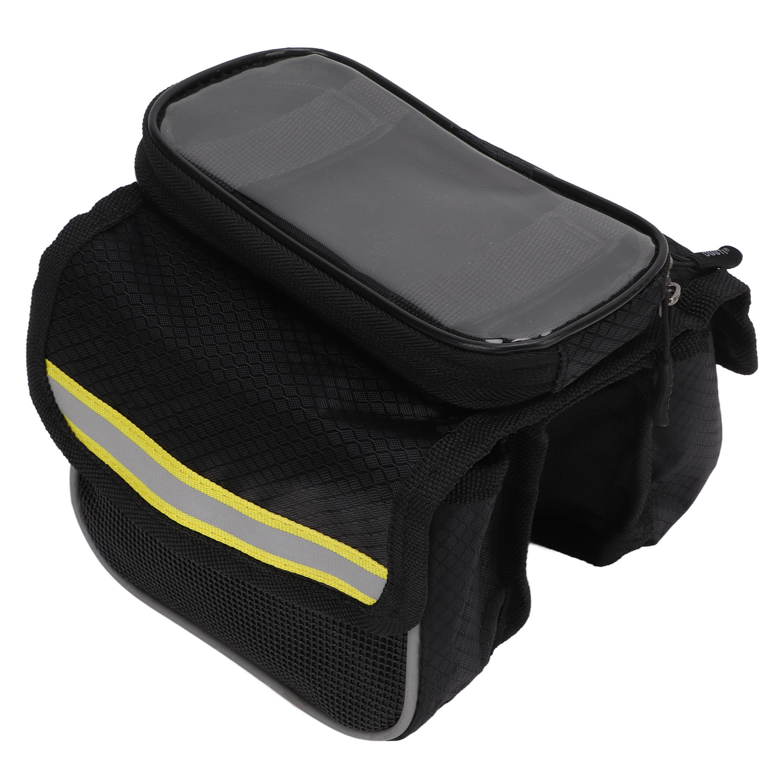 Fahrradrahmentasche Aus 600d Nylon Mit Tpu-folie, Reflektorstreifen, Doppelreißverschluss, Stoßfest, Gelb