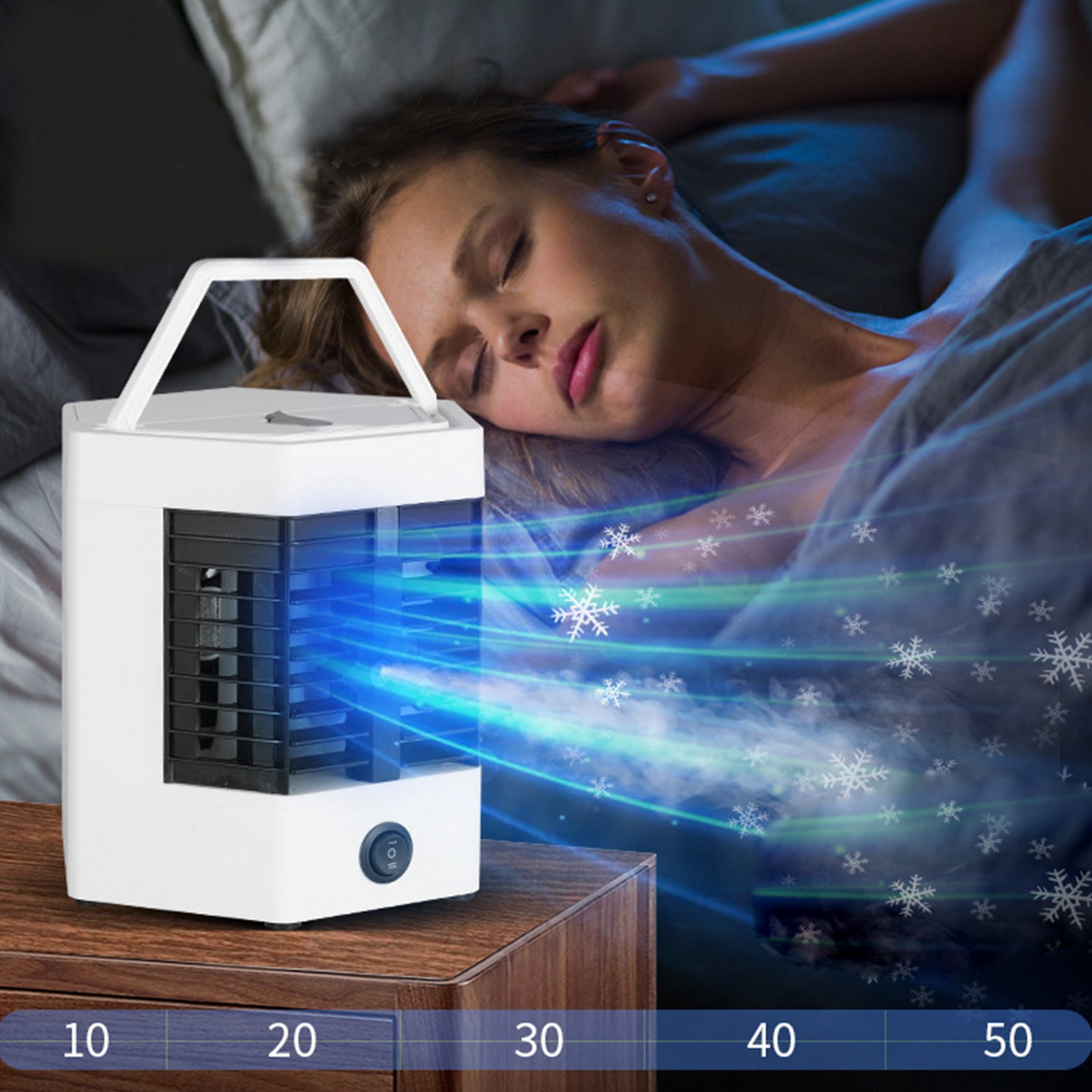 Mini-luftkühler, Tragbare Klimaanlage, Verdunstungsbefeuchter, Ventilator Für Schlafzimmer Oder Büro