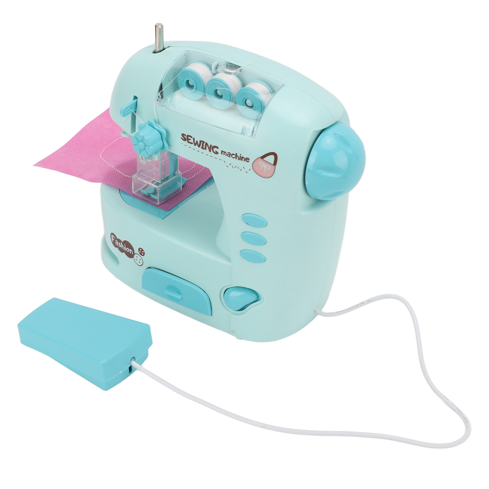 Mini-nähmaschine Für Kinderanfänger, Spielzeug-nähset, Kleines Gerät Mit Seitlichem Knopf Für Die Frühe Bildung
