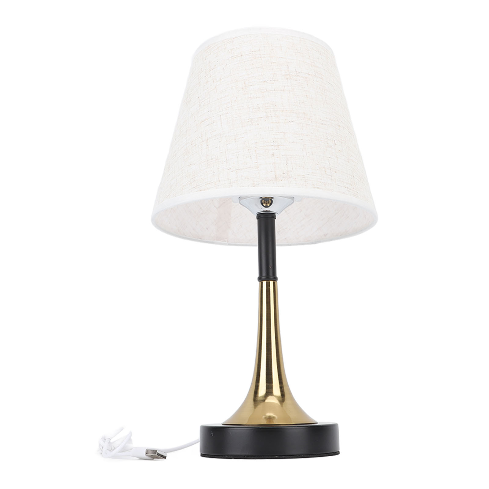Usb-nachttischlampe Mit 3 Farbtemperaturen, Dimmbarem Led-nachtlicht Mit Grauem Leinenschirm, Fernbedienung Und 3-w-timer