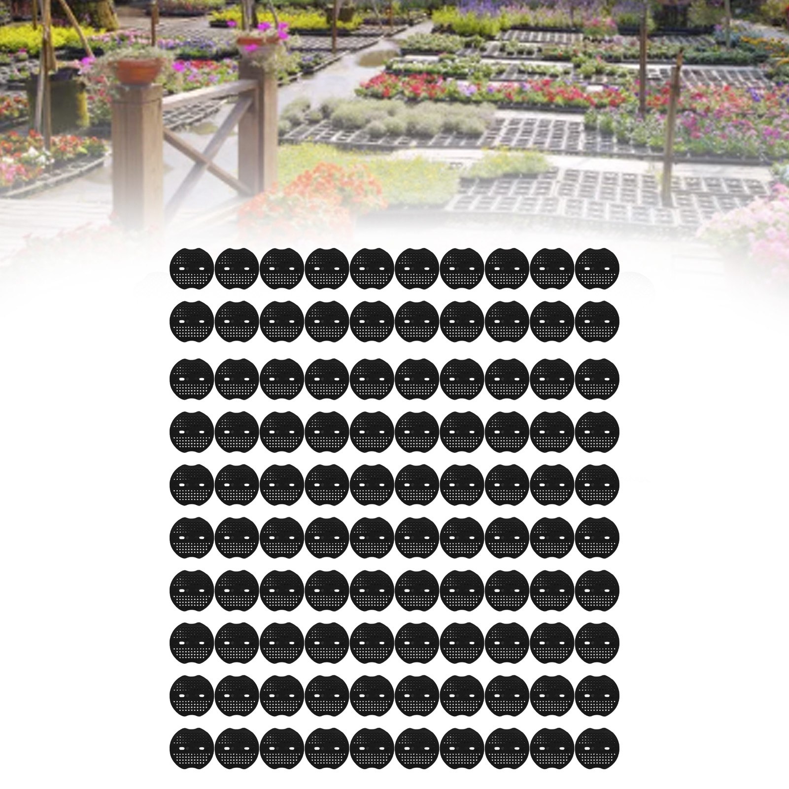 Kunststoff-gartenpfahlverbinder Für Den Landschaftsbau, 100er-packung Für Unkrautvlies, Verstärkte Befestigung