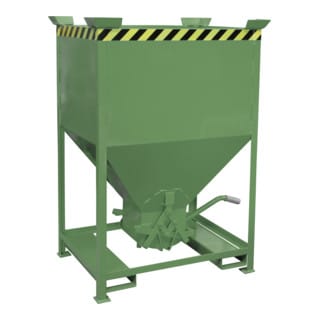 Bauer Südlohn Silobehälter SG 600, lackiert, Resedagrün