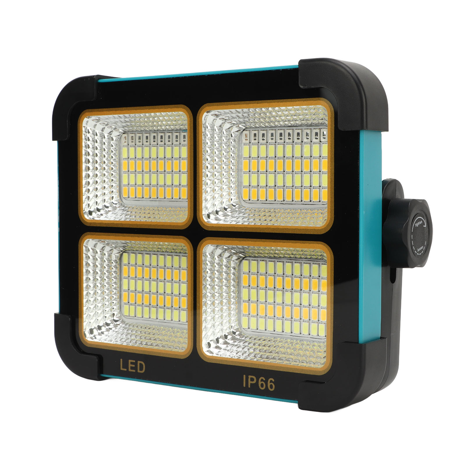 100 W, 10000 Lm, 3000–6000 K, Ip66 Wasserdicht, Wiederaufladbar, Tragbar, Solarbetrieben, Led-arbeitsleuchte Für Den Außenbereich
