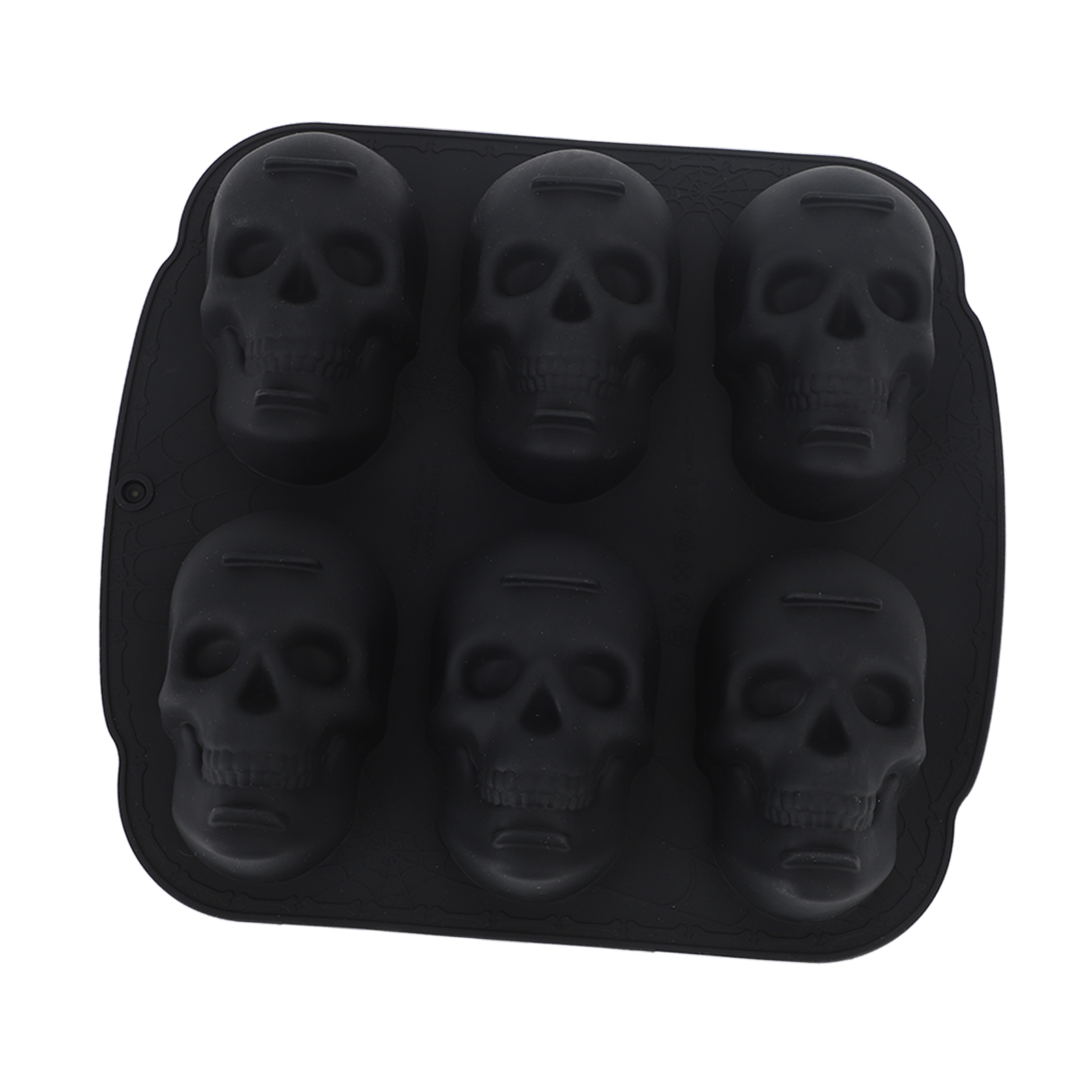 Totenkopf-skelett-backform Aus Weichem Silikon Für Halloween-kuchen, Kekse, Schokolade, Bonbons Und Eiswürfel