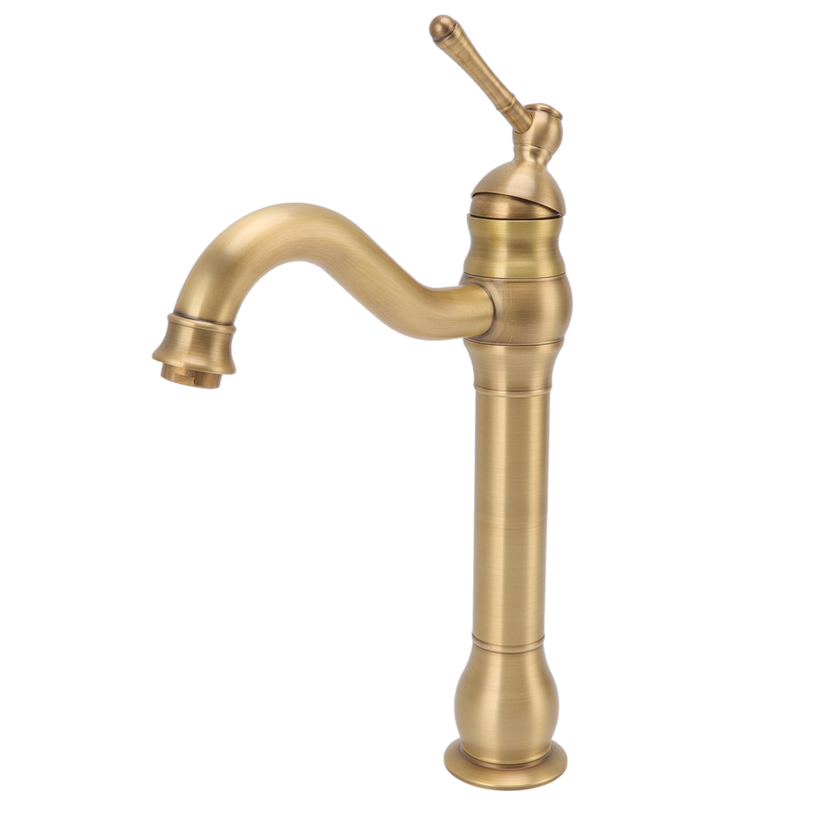 Retro-waschtischarmatur Aus Messing Im Europäischen Stil, Kürbisförmiges Design, Mit Flexiblem Schlauch Und Dichtung, Badezimmerarmatur Für Zuhause