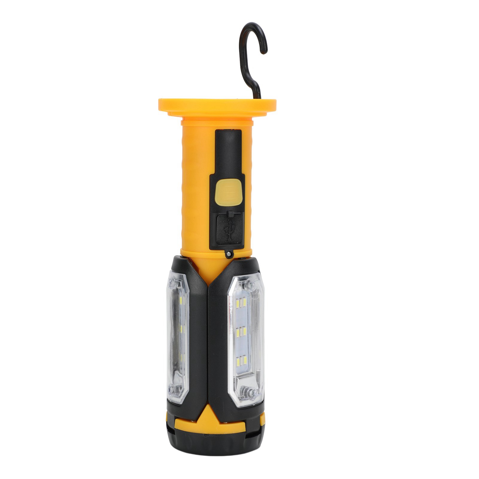 Wiederaufladbare, Faltbare Usb-arbeitsleuchte Mit Integriertem Akku Und Zwei Lichtfarben – Ideal Für Notreparaturen Beim Camping.