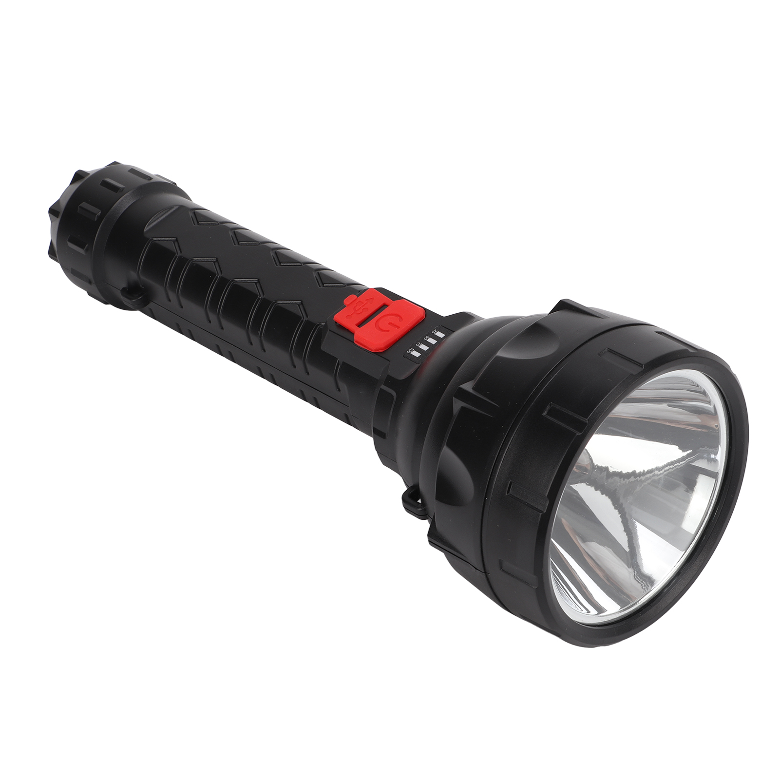 Wasserdichte Led-taschenlampe (500 Lumen) Für Den Außenbereich, Usb-aufladbar, 5 Leuchtmodi, Zoom, Für Camping Und Wandern