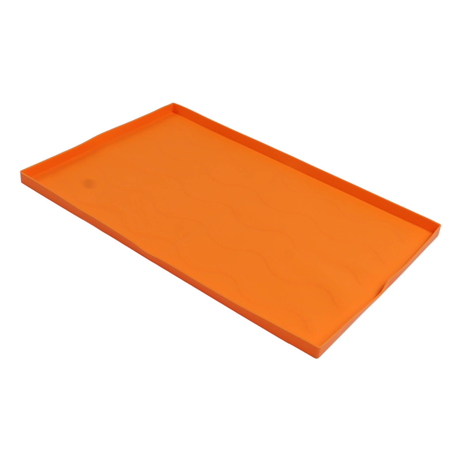 Schwarze Silikon-grillmatte, 22-zoll-antihaftdeckel, Orange