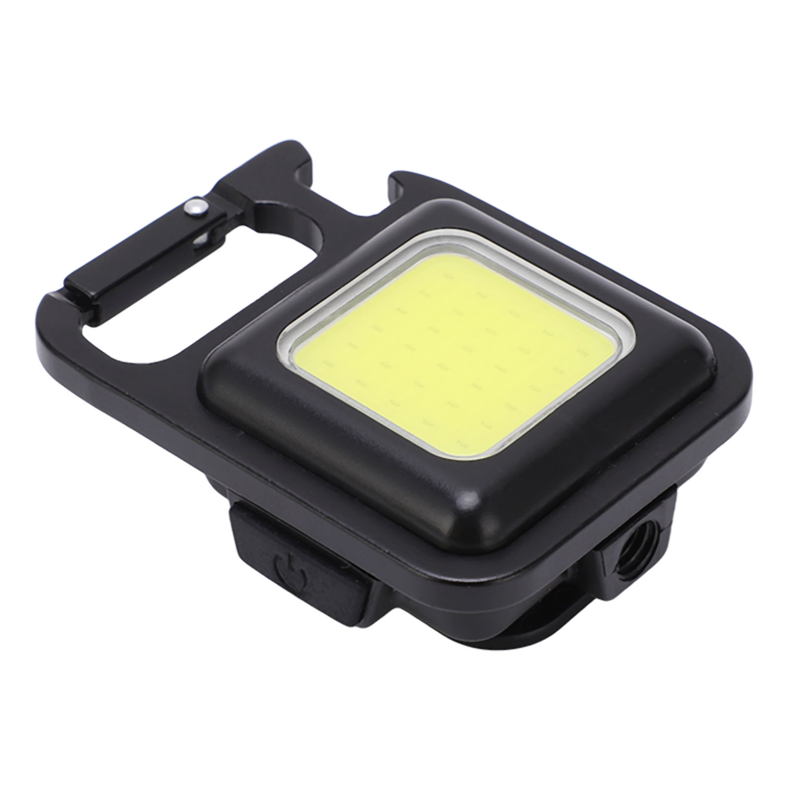 Mini-taschenlampe (500 Lm), Tragbare Beleuchtung, Usb-aufladbar, 180° Klappbarer Griff, Magnetischer Schlüsselanhänger, Ideal Zum Angeln Und Wandern.