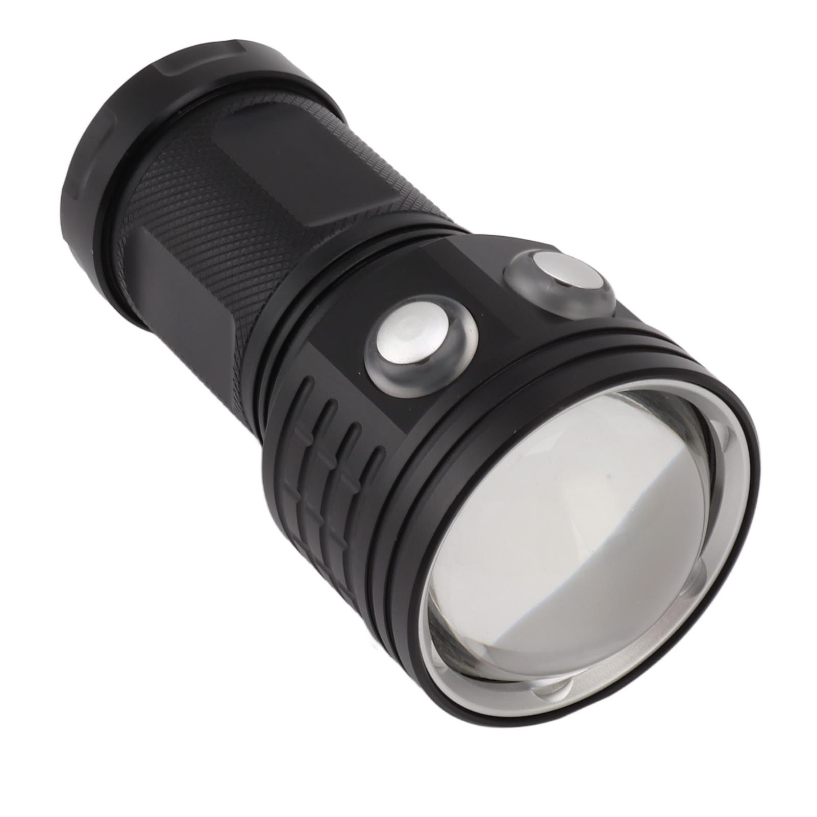10000 Lumen Taucherlampe, Ipx8 Wasserdicht Bis 100 M, Rotes Und Blaues Zusatzlicht, Professionelle Unterwasser-taschenlampe
