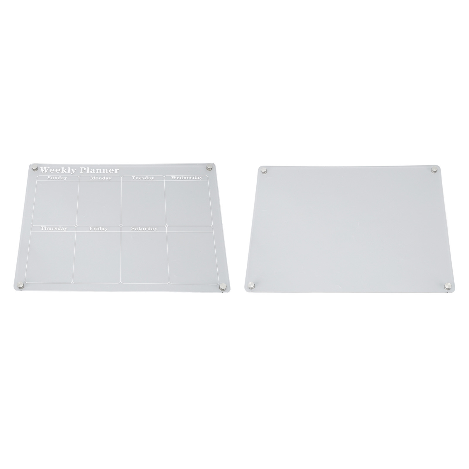 15,7 X 11,8 Zoll Großer, Trocken Abwischbarer Magnetkalender, Transparenter Acryl-kühlschrankplaner + Leere Tafel