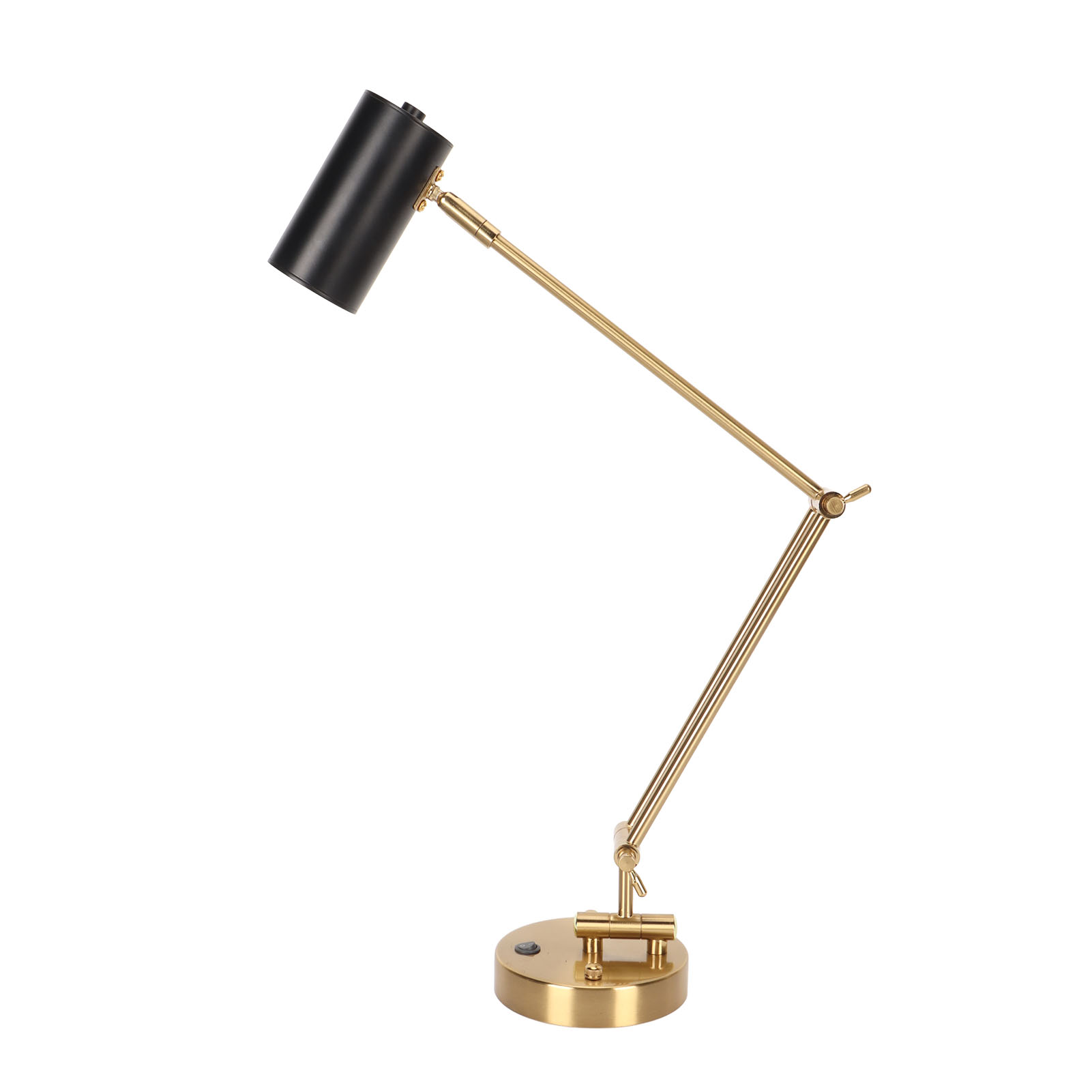 Wandleuchte Mit Gelenkarm, Stecker, Modernem Design, Warmweißem Licht (3000 K), Druckknopfbedienung, Inklusive E27-led-leuchtmittel, 85–265 V