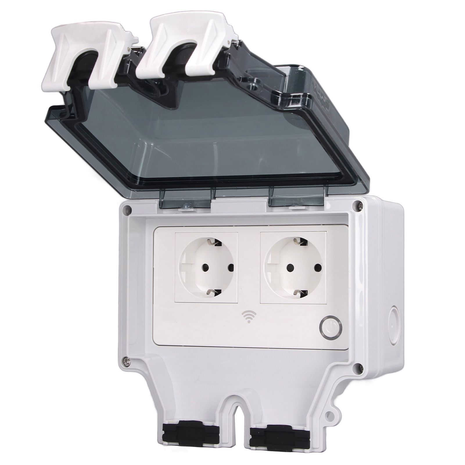 Ip66 Wasserdichte Smart-wlan-außensteckdose 16a 110-250v Typ 86 Eu-wandstecker Snw-2sr