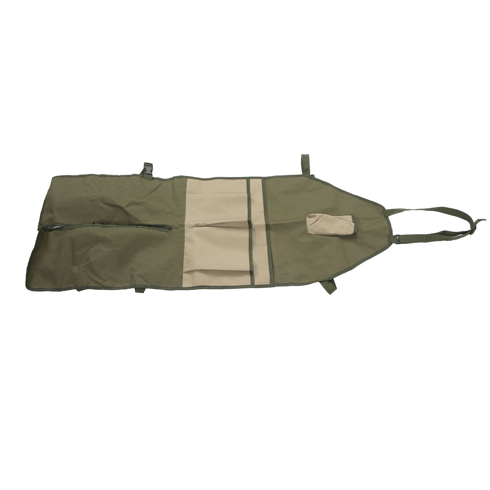 Schmutz- Und Abriebfeste, Tragbare Gartenschürze Mit Mehreren Taschen Für Töpfer Und Tätowierer, Mit Khaki- Und Olivgrünen Nähten