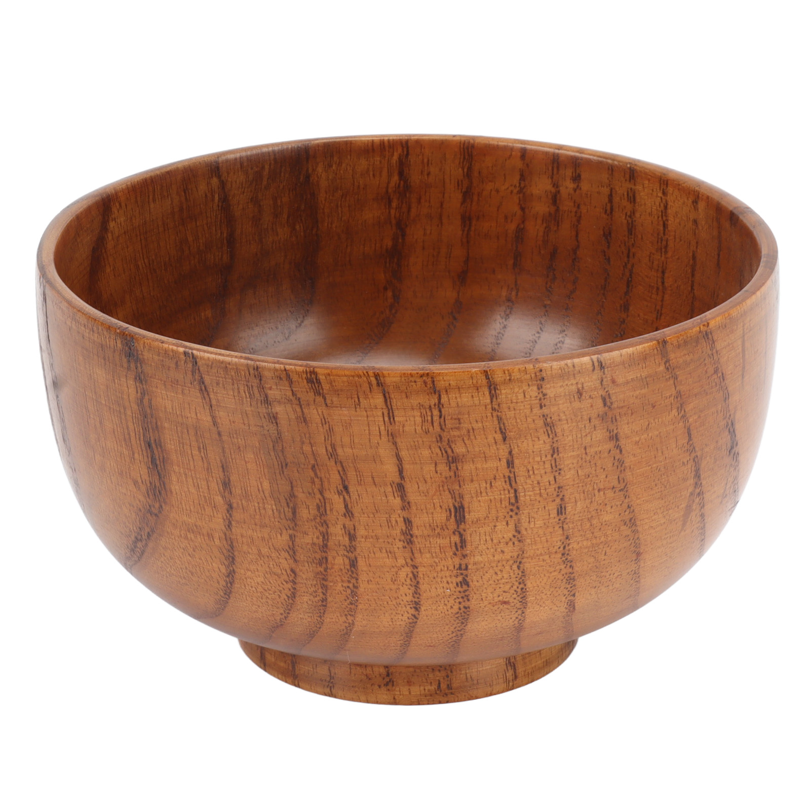 Suppenschale Aus Holz, Einzigartige Textur, Exquisite, Glatte, Runde Schale Für Reis, Nudeln, Salat, Obst