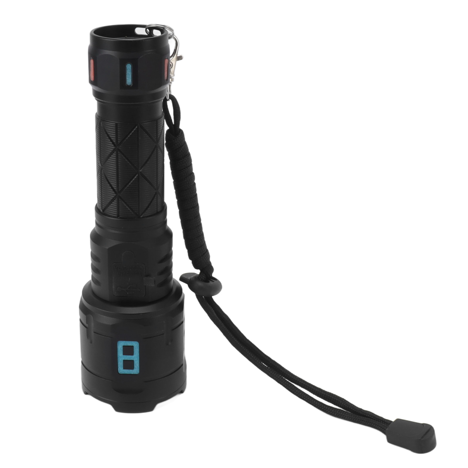 Wiederaufladbare Led-taschenlampe Mit 10000 Lumen, 5 Superhellen Modi, Wasserdichte Taschenlampe Mit Leuchtstreifen Für Notfälle