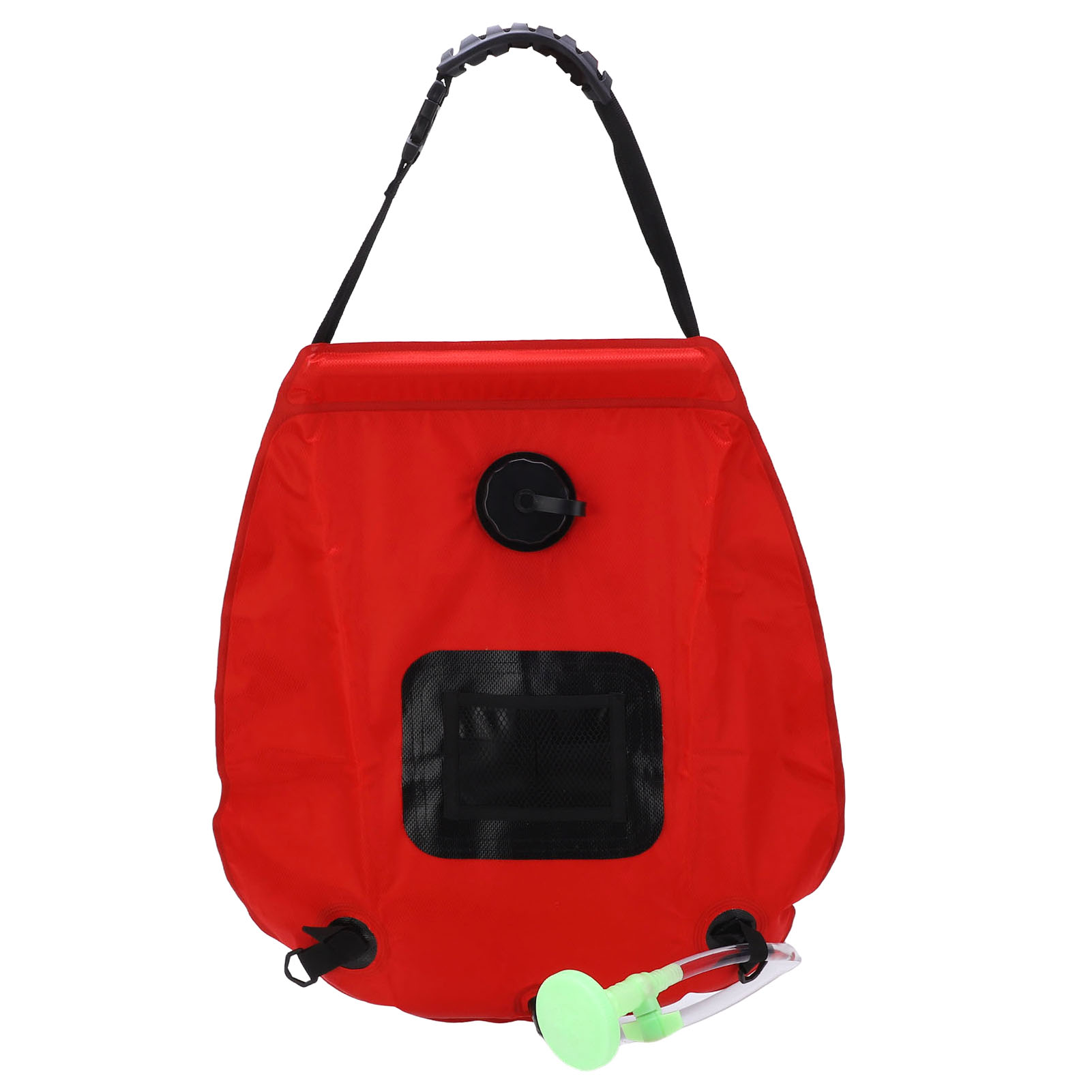 Faltbarer 20-liter-solarduschsack Mit Schlauch Und Duschkopf Für Camping Und Wandern