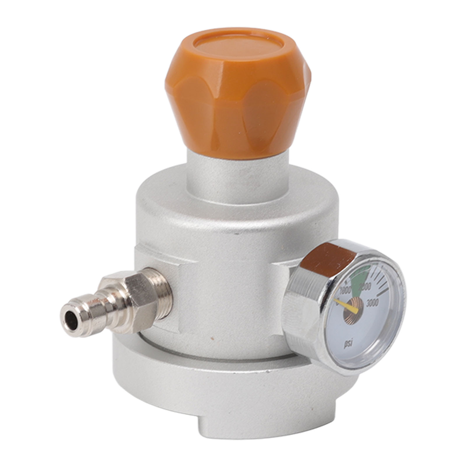 Adapter Aus Aluminium Für Getränkeautomaten, Korrosionsbeständig, Co2-nachfüllanschluss Mit Manometer, 8 Mm Außengewinde-schnellverschluss.