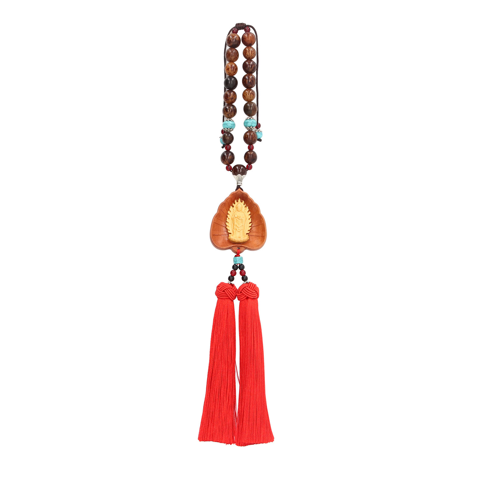 Buddha-anhänger, Auto, Doppelte Eicheln, Buchsbaum, Glück, Reichtum, Reinigung Des Geistes, Guanyin, Hängendes Ornament, Stehender Avalokiteshvara