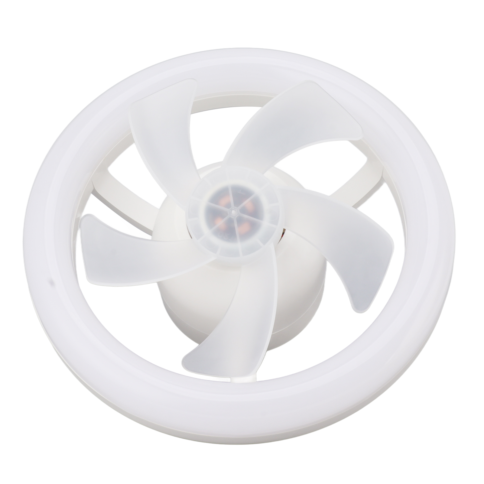 360° Drehbarer Led-deckenventilator, 48 W, Dimmbar, E27-fassung, Verstellbar, 5 Flügel, Mit Fernbedienung, Für Garage, 85–265 V