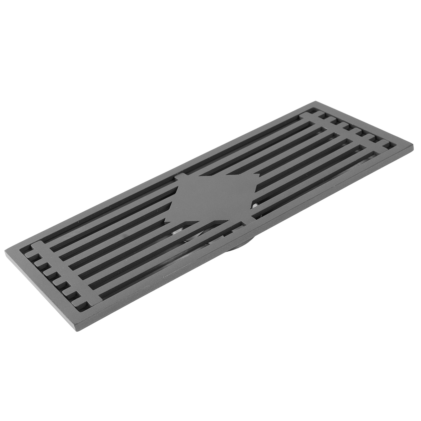 Rechteckiger Bodenablaufrost Aus Edelstahl, Korrosionsbeständig, Für Dusche, Küche, Balkon, Hotel – 30 Cm