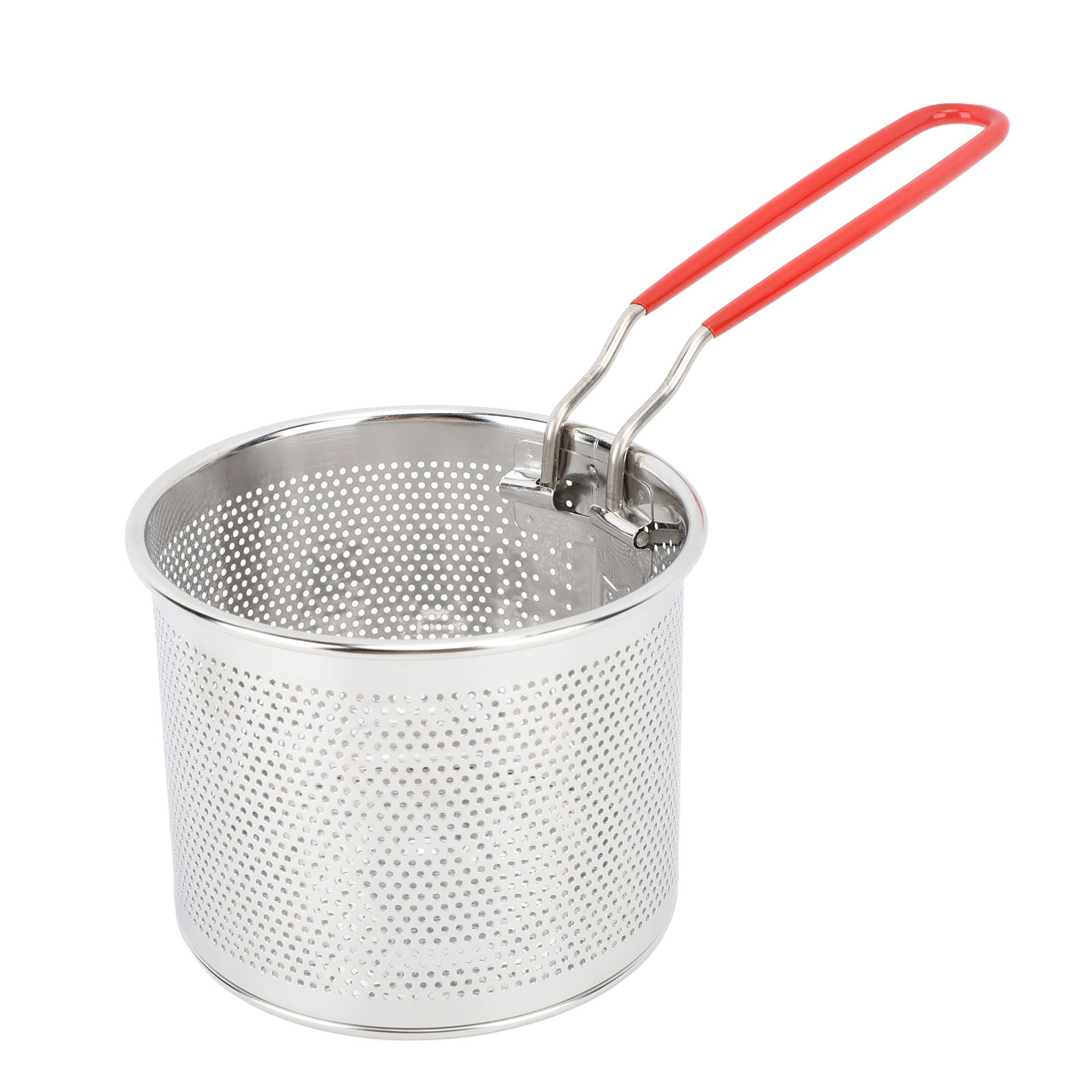 Frittierkorb Aus Edelstahl 304, Runder, Multifunktionaler, Hochtemperaturbeständiger Frittierkorb, Kartoffelkocher, 18 Cm (7,09 Zoll)