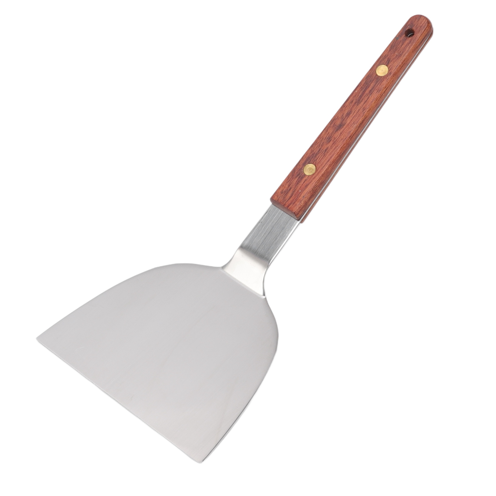 Grillwender Aus Edelstahl, Multifunktional, Mit Holzgriff, Für Steak, Fisch, Teigtaschen Und Eier, 120 Mm / 4,7 Zoll