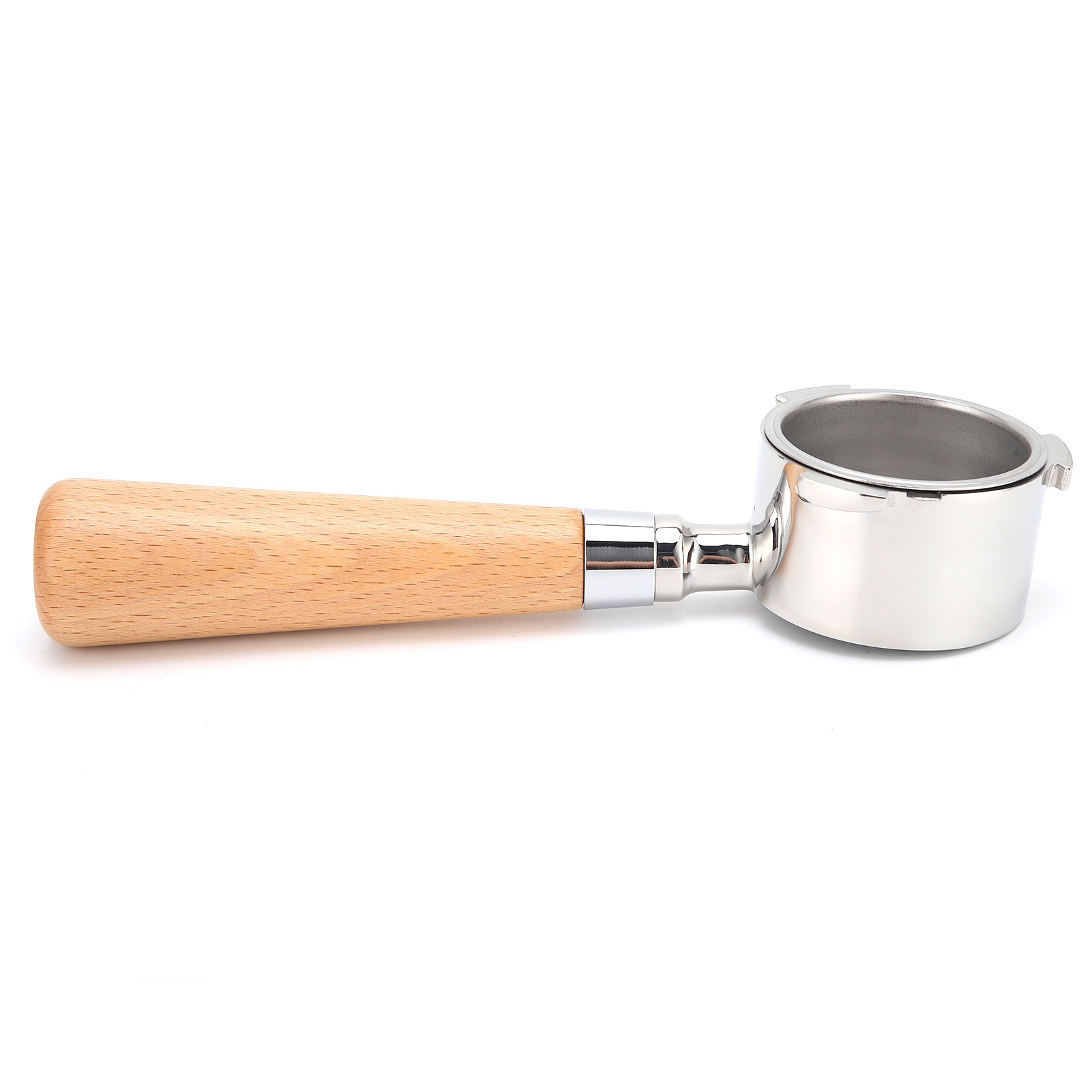 Bodenloser Kaffeefilter 54 Mm, Buchenholz, Edelstahl-filterhalter, Ersatzsieb, Zubehör Für Kaffeemaschinen