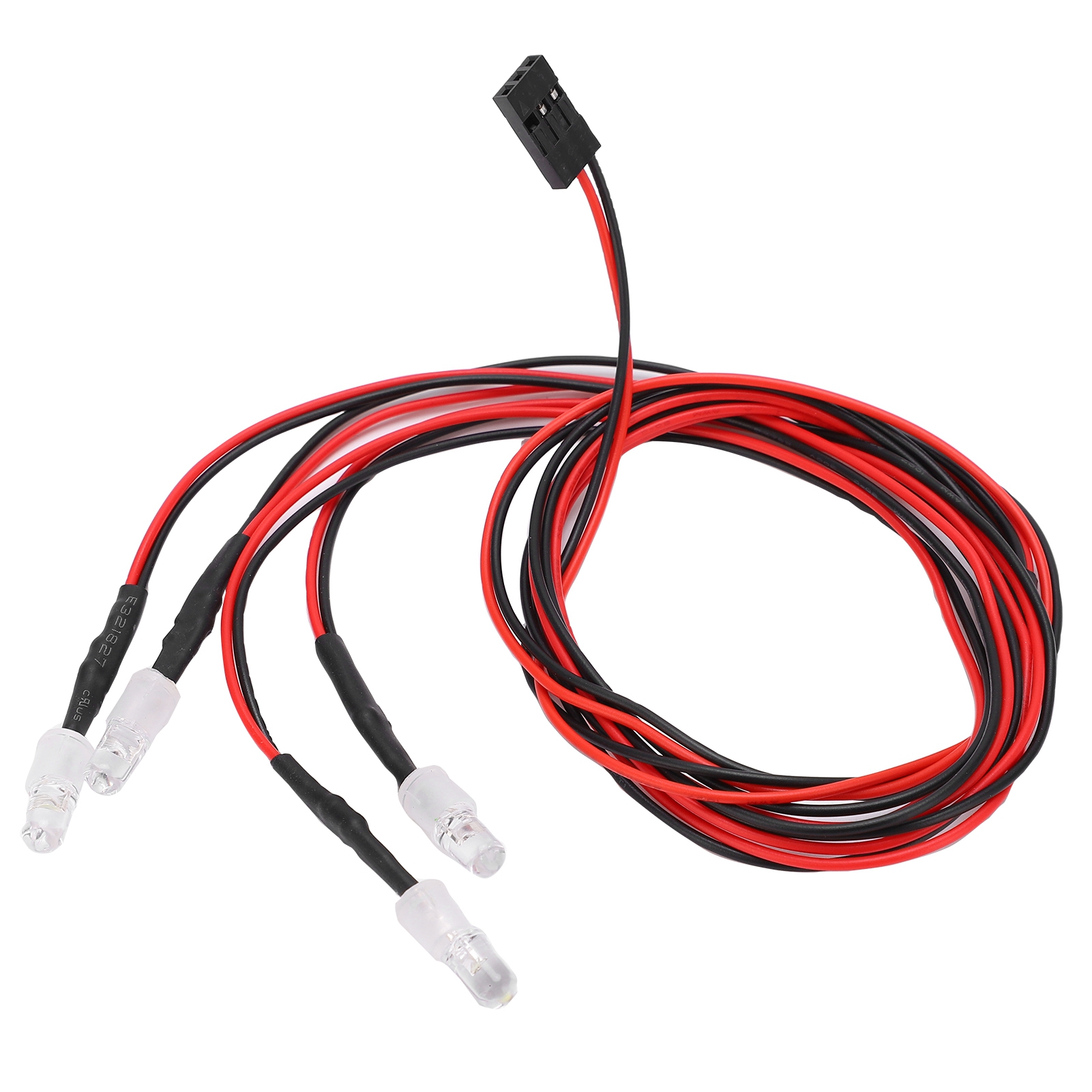 Weiße 5-mm-led-rc-leuchten, 2 Rote Leuchten, Helle Scheinwerfer Mit Schalter Und Zubehör Für Ferngesteuerte Autos