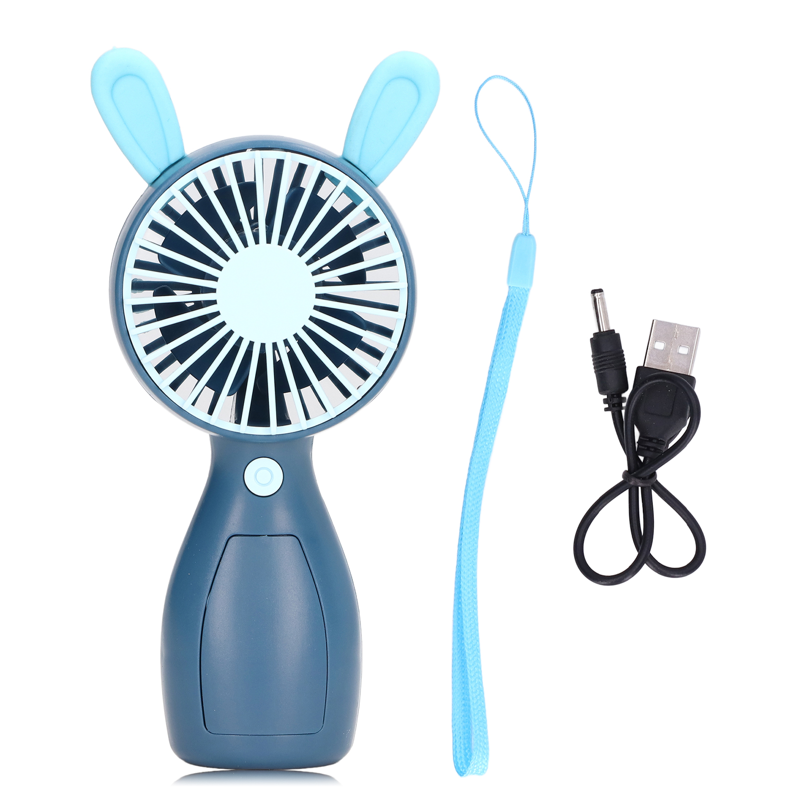 Mini-ventilator Im Cartoon-stil, Tragbar, Per Usb Aufladbar, Sorgt Für Eine Angenehme, Natürliche Brise, Ideal Für Zuhause, Büro Und Reisen.