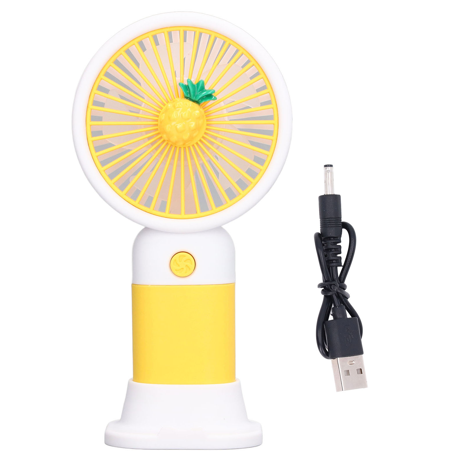Mini-ventilator Im Cartoon-design, Tragbar, Mit Starkem Luftstrom, Usb-aufladbar Für Reisen, Büro Und Zuhause