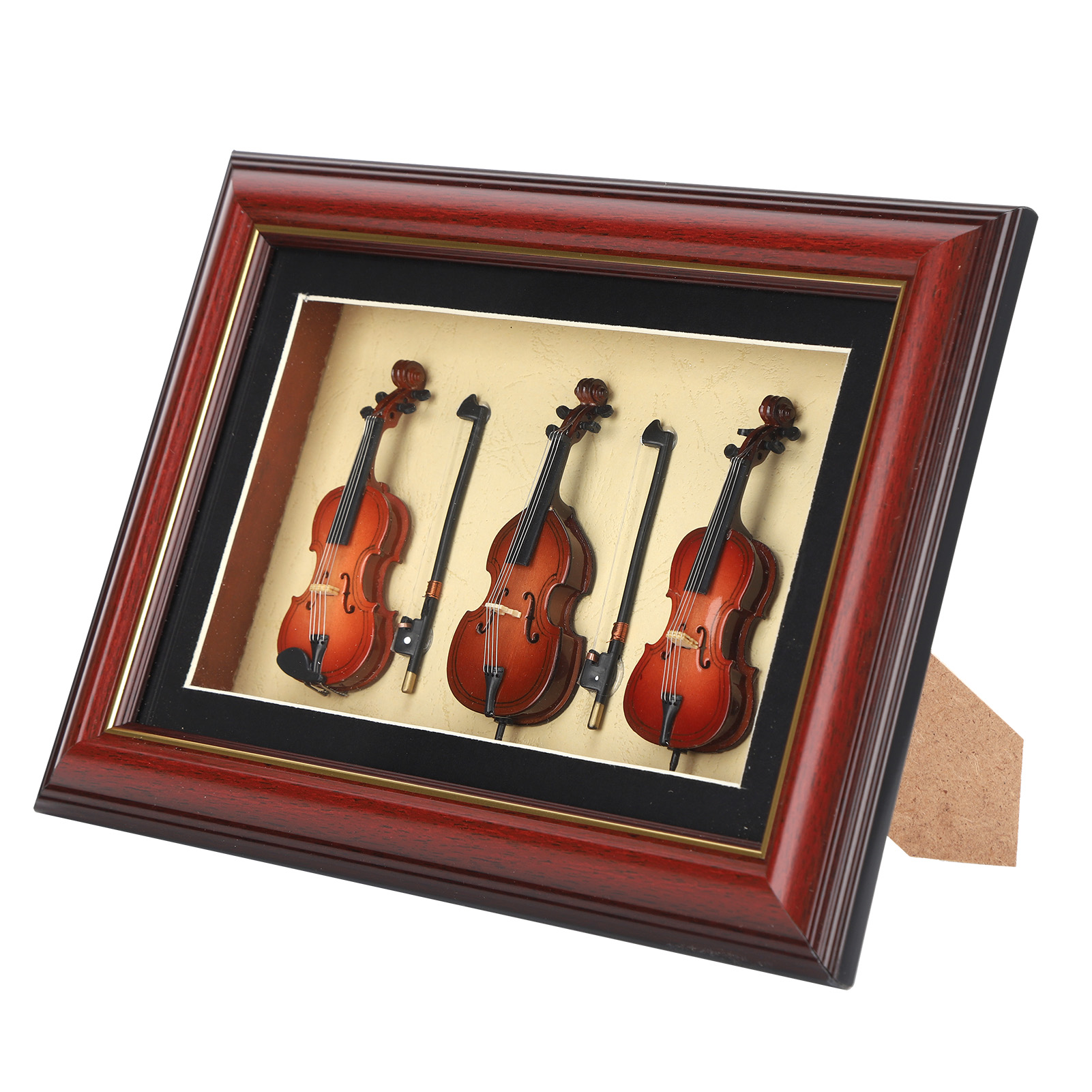 Miniatur-musikinstrumentenrahmen Zur Tischdekoration, Handgefertigtes Schlafzimmeraccessoire