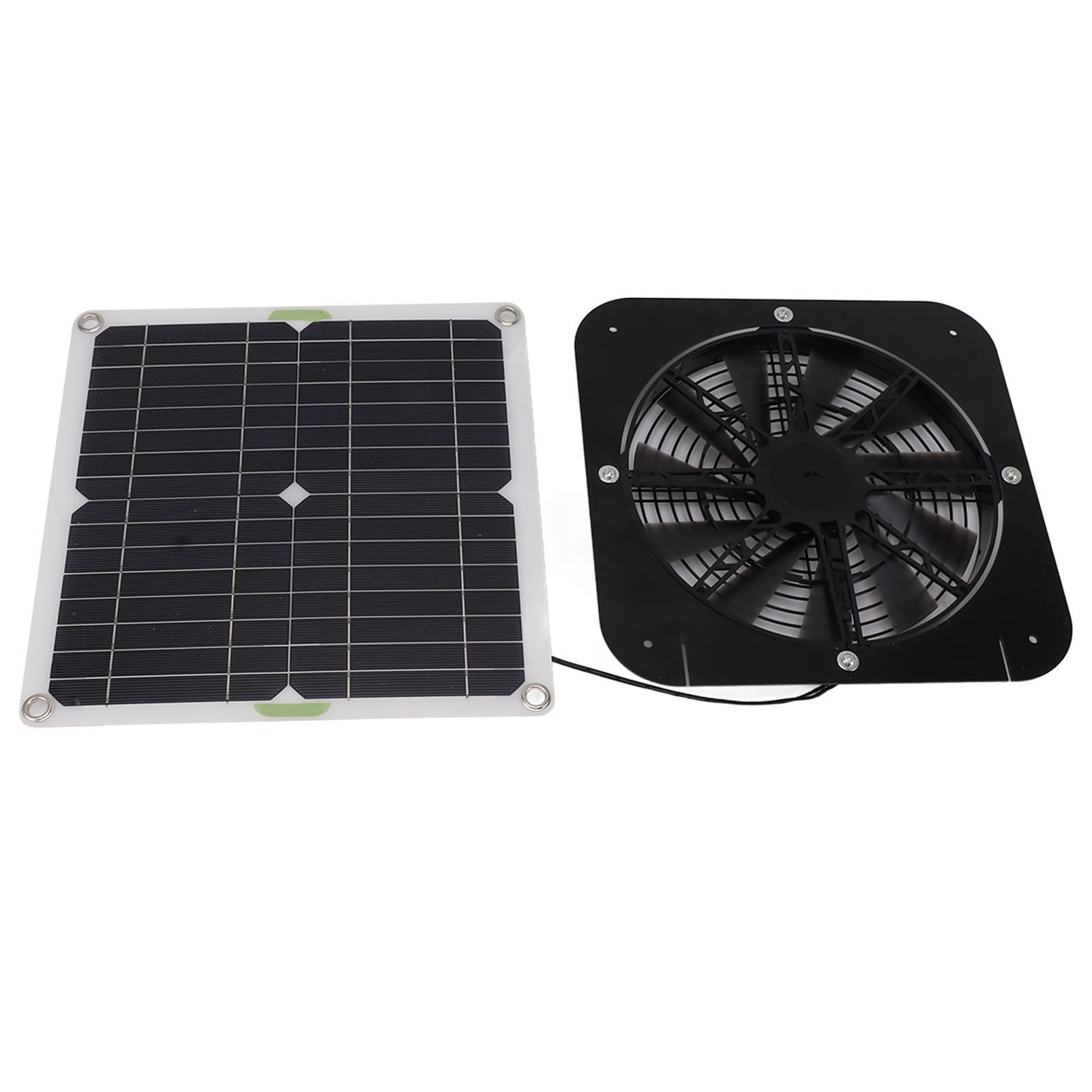 100-w-solarventilator (13,5 Zoll), Effizientes Rundes Solarpanel-set Für Gewächshaus, Hühnerstall, Hundezwinger