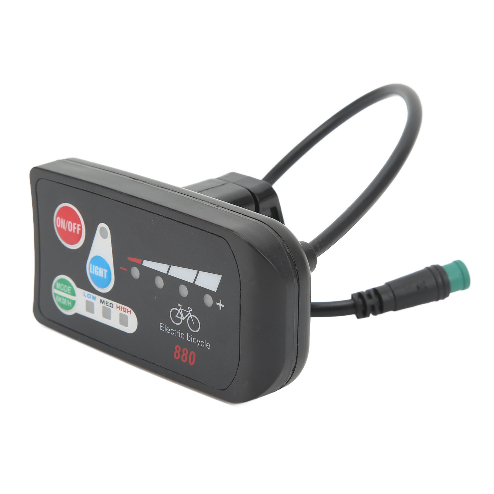 Leichter Abs-led-fahrradcomputer Mit Wasserdichtem Stecker Für 24-v-umrüstung