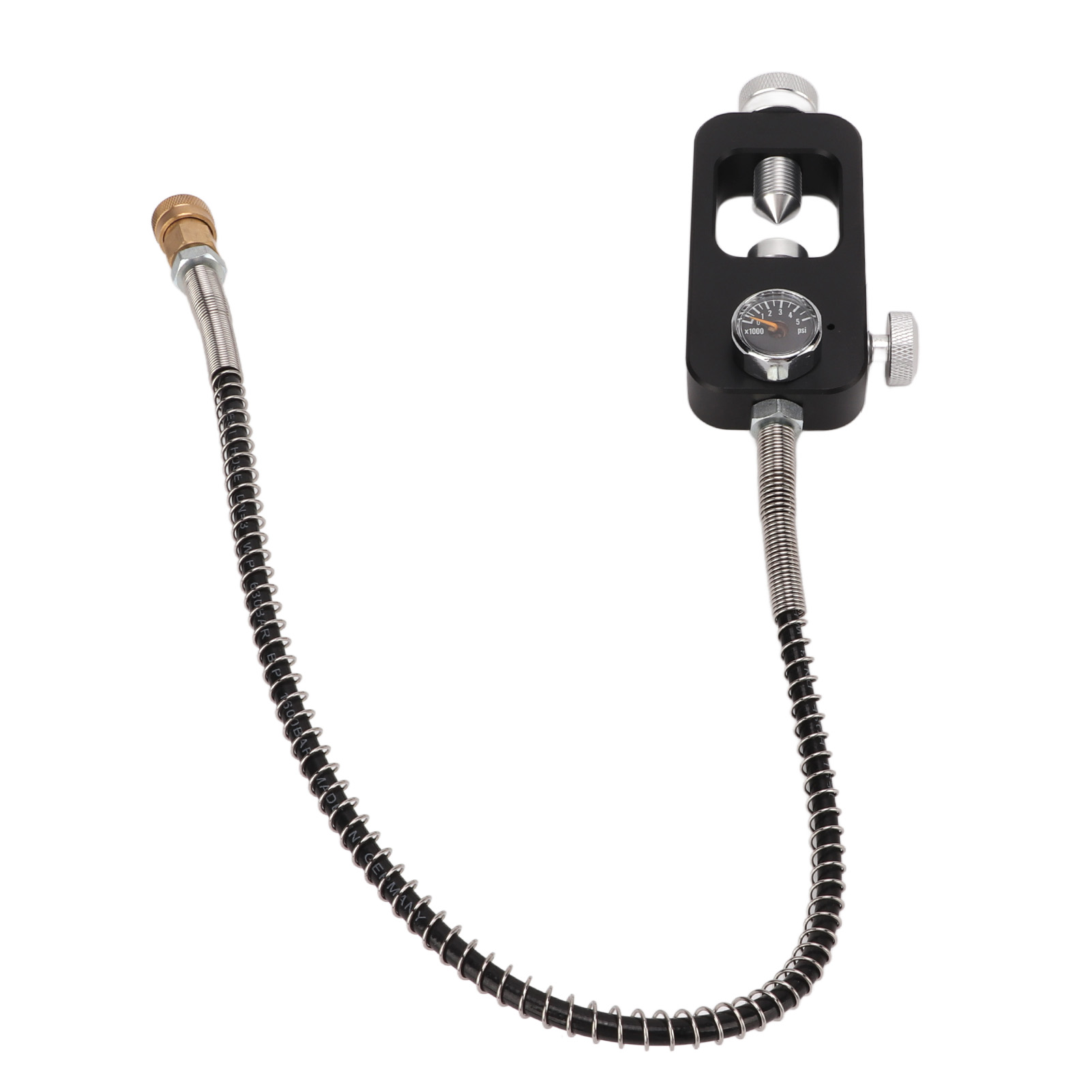 Tauchflaschenfülladapter Mit Manometer, Robustem Aluminiumlegierungsschlauch, Tragbarer Und Rostfreier Tauchfüllstation