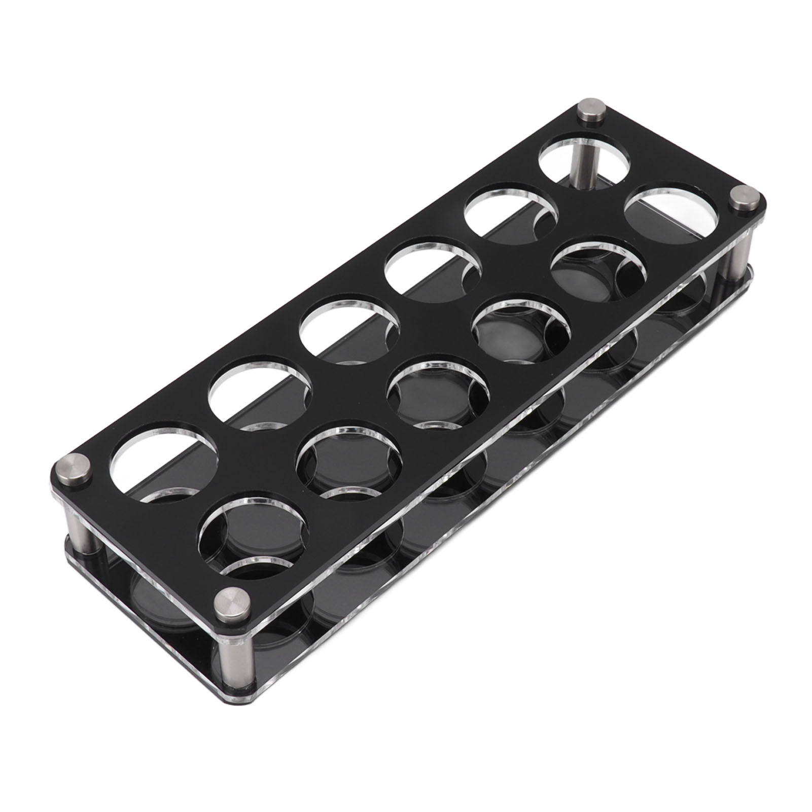 Stoßfester Acryl-weinflaschenständer, 2x6 12-fach Dekorativer Ständer Mit Becherhaltern Für Die Hausbar