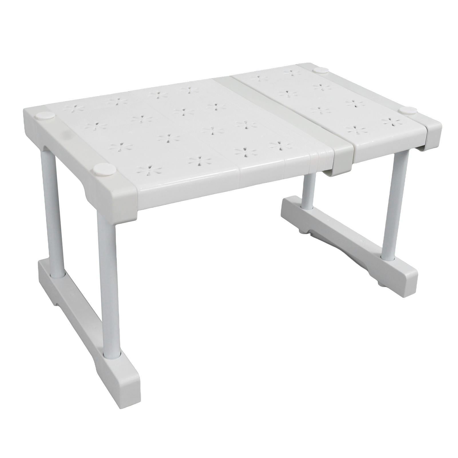 Ausziehbarer Schrankboden, Verstellbarer Organizer, Platzsparende Aufbewahrung, Spannregal Für Schrank Und Spüle, 24 Cm Breit, 22 Cm Hoch, 27 Bis 38 Cm Lang