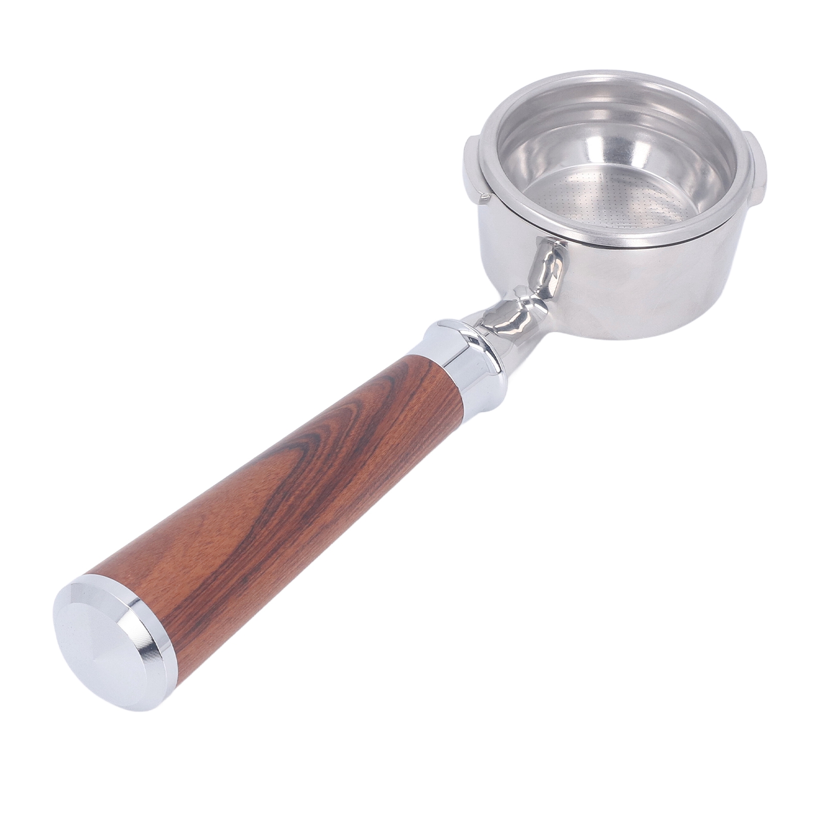 Bodenloser 58-mm-filterhalter Mit Doppelohrigem Holzgriff Für Gaggia-kaffeemaschinen, Sour Red Branch