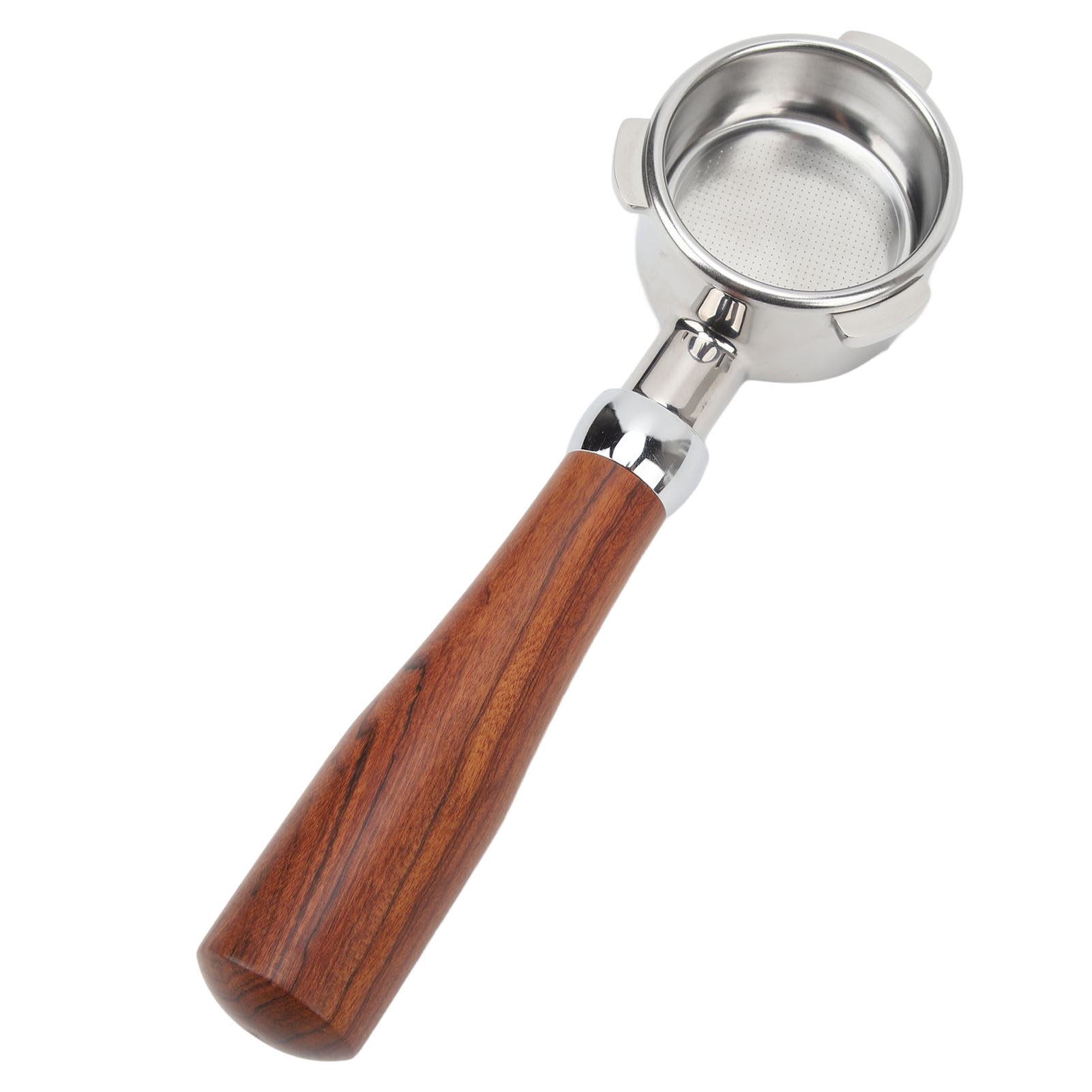 Bodenloser Edelstahlfilter, Filterhalter Ohne Boden Für Breville Series 8 Kaffeemaschinen, 54 Mm E, Kreisförmiges Muster, Siam-rosenholz