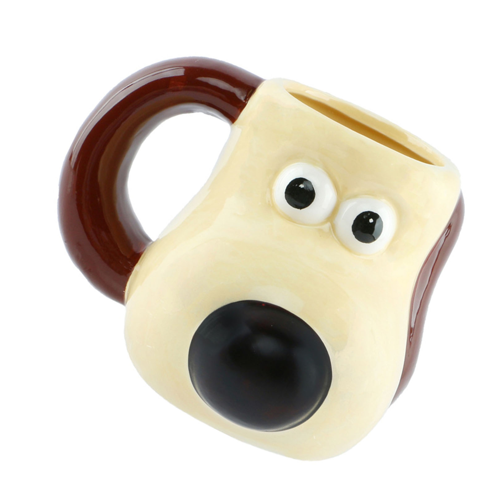 Keramikbecher Mit Niedlichem Hundemotiv, Großer Becher Mit Großzügigem Fassungsvermögen, Vielseitig Verwendbar Für Wasser, Kaffee, Milch