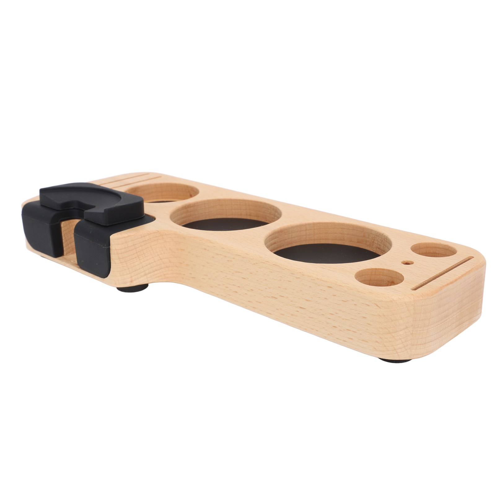 Kaffeetampfstation Aus Holz, Kompatibel Mit 51-mm-, 53-mm- Und 58-mm-pressen Und -spendern. Vielseitiges Kaffeezubehör.