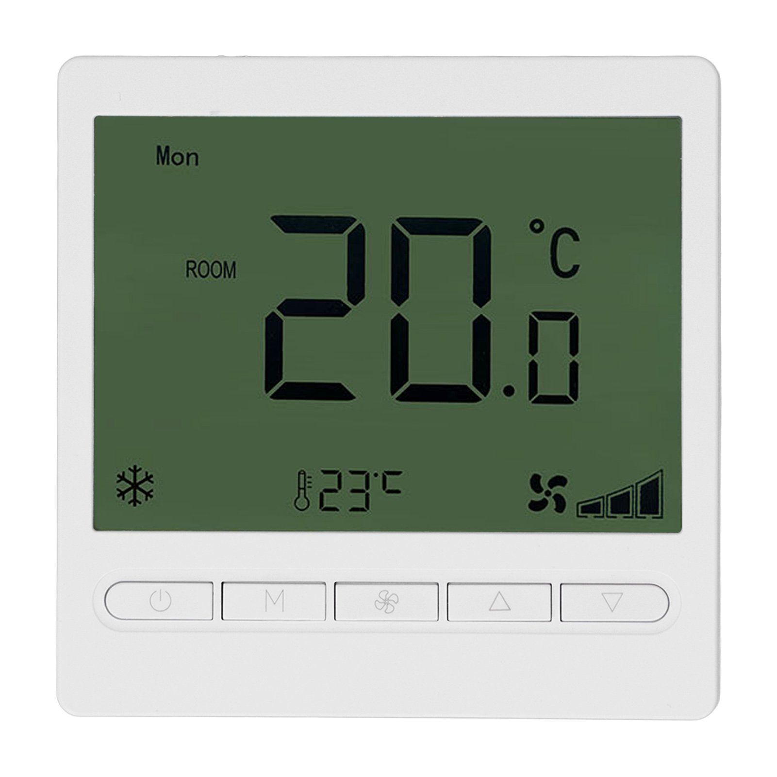 Intelligenter Thermostat Für Gebläsekonvektoren, Abs-lcd-bildschirm, Störungsfrei, 220 V, Für Zuhause