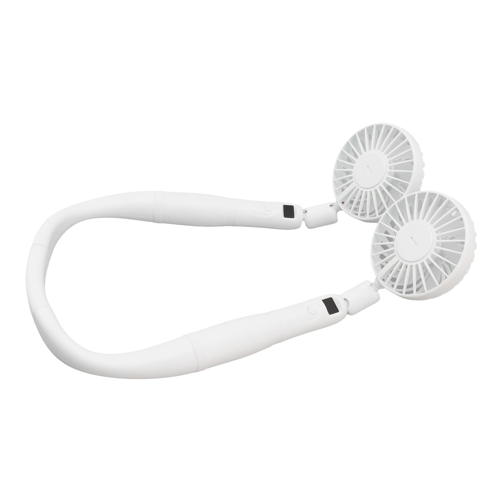 Verstellbarer Nackenventilator Mit 3 Geschwindigkeitsstufen, Verstellbarem Winkel, Lcd-bildschirm, Usb-aufladung, Tragbarer Mini-hängeventilator