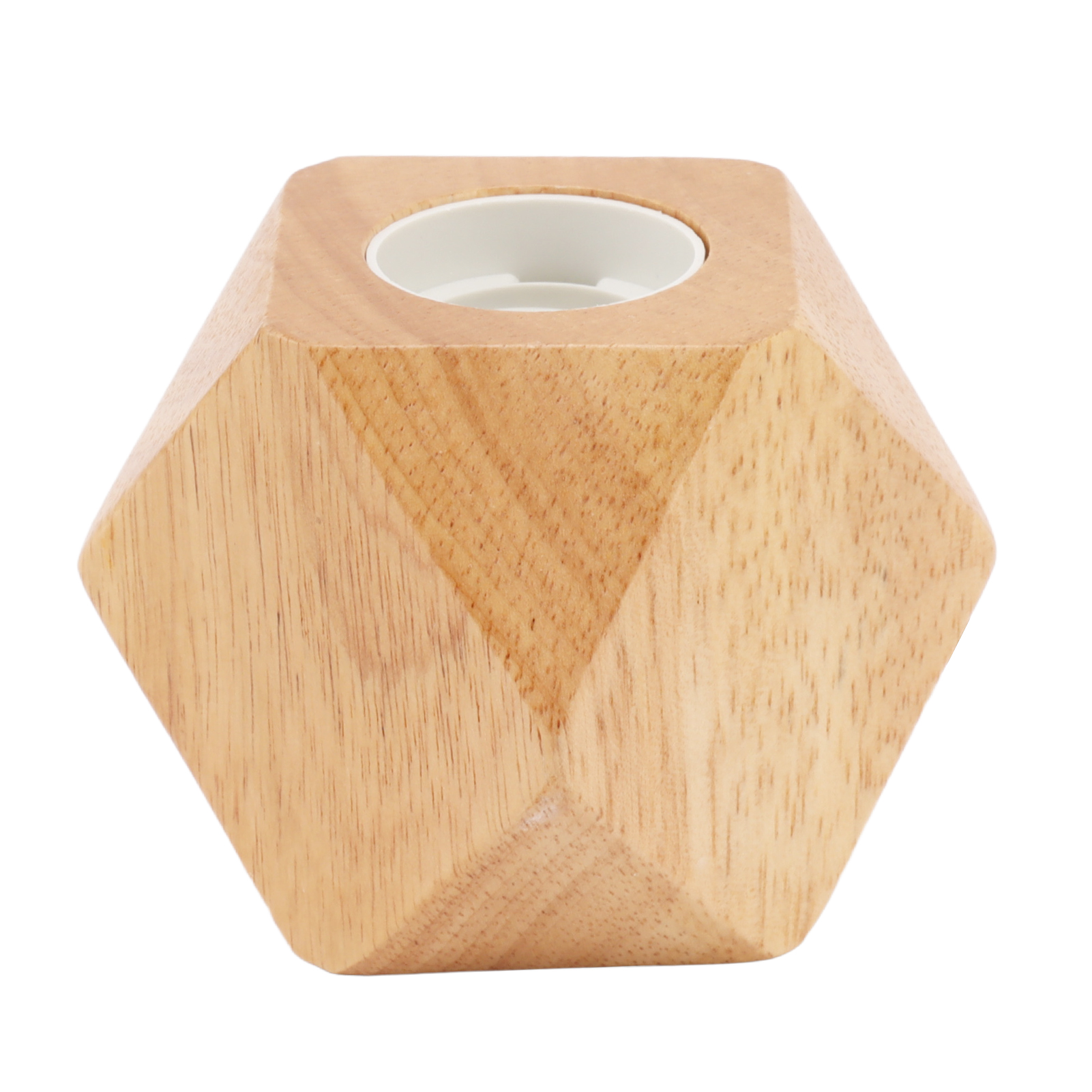 Diamantförmiger Lampenfuß Aus Holz, E27-fassung, Moderne Tischleuchte Aus Holz Für Die Inneneinrichtung, 220-v-eu-stecker