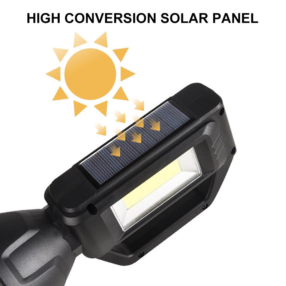 Superhelle, Wiederaufladbare, Wasserdichte Solar-taschenlampe Zum Angeln, Wandern Und Campen